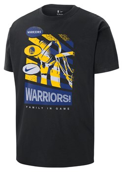 T-shirt męski Nike NBA Golden State Warriors Courtside - Czerń ze sklepu Nike poland w kategorii T-shirty męskie - zdjęcie 174073487