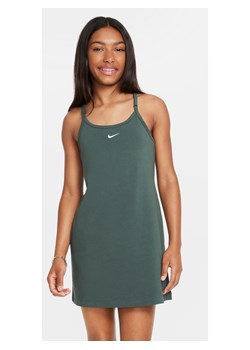 Dziewczęca sukienka bez rękawów Nike Sportswear - Zieleń ze sklepu Nike poland w kategorii Sukienki - zdjęcie 174073497