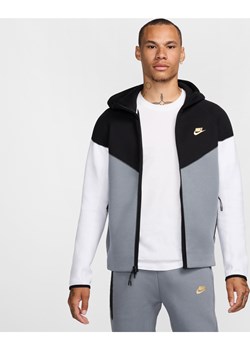 Męska bluza z kapturem i zamkiem na całej długości Nike Sportswear Tech Fleece Windrunner - Czerń ze sklepu Nike poland w kategorii Bluzy męskie - zdjęcie 174073498