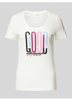 T-shirt z nadrukiem ze sloganem ze sklepu Peek&Cloppenburg  w kategorii Bluzki damskie - zdjęcie 174073859