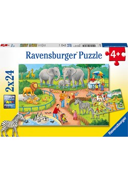 Ravensburger 24-częściowe puzzle (2 szt.) &quot;A day at the zoo&quot; - 4+ ze sklepu Limango Polska w kategorii Puzzle - zdjęcie 174076427