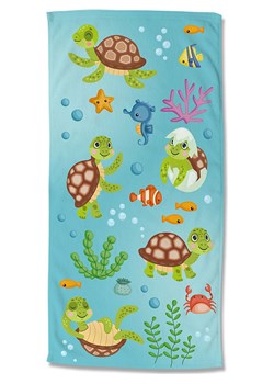 Good Morning Ręcznik plażowy &quot;Turtles&quot; w kolorze turkusowym ze sklepu Limango Polska w kategorii Ręczniki - zdjęcie 174076429