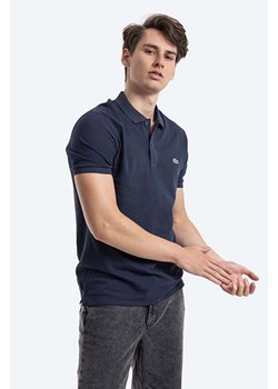 Lacoste polo bawełniane PH4012 166 kolor granatowy gładki PH4012.166-166 ze sklepu ANSWEAR.com w kategorii T-shirty męskie - zdjęcie 174078979