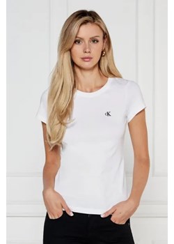 CALVIN KLEIN JEANS T-shirt | Slim Fit ze sklepu Gomez Fashion Store w kategorii Bluzki damskie - zdjęcie 174080665