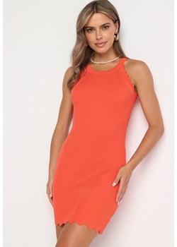Pomarańczowa Sukienka Kalerine ze sklepu Born2be Odzież w kategorii Sukienki - zdjęcie 174081738