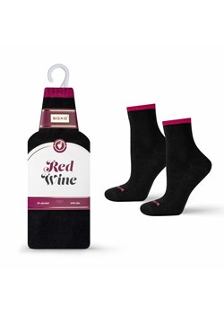 Skarpetki damskie SOXO Red Wine w banderoli ze sklepu Sklep SOXO w kategorii Skarpetki damskie - zdjęcie 174082029