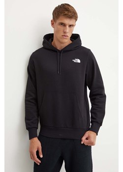 The North Face bluza Simple Dome Hoodie męska kolor czarny z kapturem z nadrukiem NF0A89FCJK31 ze sklepu ANSWEAR.com w kategorii Bluzy męskie - zdjęcie 174083335