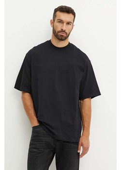 Armani Exchange t-shirt bawełniany męski kolor czarny gładki 6DZTLJ ZJYJZ ze sklepu ANSWEAR.com w kategorii T-shirty męskie - zdjęcie 174083676