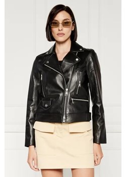Karl Lagerfeld Skórzana ramoneska | Slim Fit ze sklepu Gomez Fashion Store w kategorii Kurtki damskie - zdjęcie 174084146