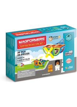 MAGFORMERS 28-częściowy zestaw magnetyczny &quot;Magformers Aviation Adventure&quot; - 3+ ze sklepu Limango Polska w kategorii Zabawki - zdjęcie 174084209