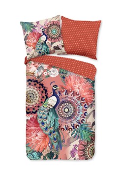 Hip Komplet pościeli satynowej &quot;Lynouk&quot; w kolorze pomarańczowym ze wzorem ze sklepu Limango Polska w kategorii Pościele - zdjęcie 174084359