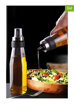 Violeta Home Dozowniki (2 szt.) w kolorze srebrno-czarnym - 750 ml ze sklepu Limango Polska w kategorii Naczynia - zdjęcie 174084409