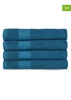 Good Morning Ręczniki (4 szt.) w kolorze morskim do rąk ze sklepu Limango Polska w kategorii Ręczniki - zdjęcie 174085286