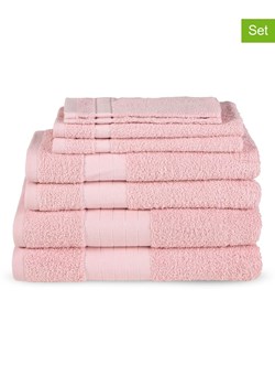 Good Morning 8-częściowy zestaw ręczników w kolorze jasnoróżowym ze sklepu Limango Polska w kategorii Ręczniki - zdjęcie 174085287