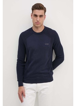 Guess sweter bawełniany DENYS kolor granatowy lekki M4YR15 Z3FD1 ze sklepu ANSWEAR.com w kategorii Swetry męskie - zdjęcie 174086859