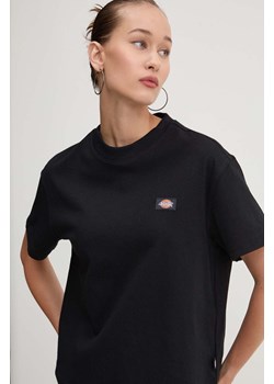 Dickies t-shirt bawełniany OAKPORT damski kolor czarny DK0A4Y8L ze sklepu ANSWEAR.com w kategorii Bluzki damskie - zdjęcie 174087027