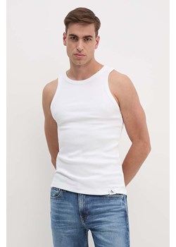 Calvin Klein Jeans t-shirt męski kolor biały J30J325302 ze sklepu ANSWEAR.com w kategorii T-shirty męskie - zdjęcie 174087216