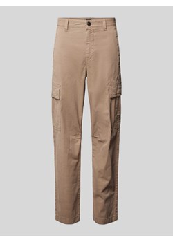 Spodnie cargo z naszywką z logo model ‘Sisla’ ze sklepu Peek&Cloppenburg  w kategorii Spodnie męskie - zdjęcie 174088089