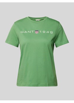 T-shirt z nadrukiem z logo ze sklepu Peek&Cloppenburg  w kategorii Bluzki damskie - zdjęcie 174088387