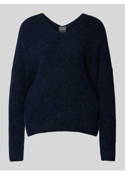 Sweter z dzianiny z dekoltem w serek model ‘THORA’ ze sklepu Peek&Cloppenburg  w kategorii Swetry damskie - zdjęcie 174088798