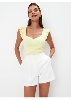 Mohito - Prążkowana bluzka - żółty ze sklepu Mohito w kategorii Bluzki damskie - zdjęcie 174090479