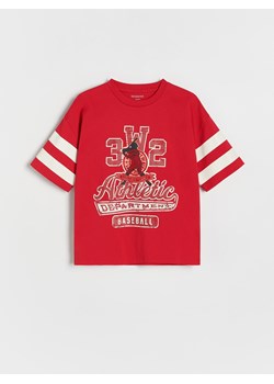 Reserved - T-shirt oversize - czerwony ze sklepu Reserved w kategorii T-shirty chłopięce - zdjęcie 174091078