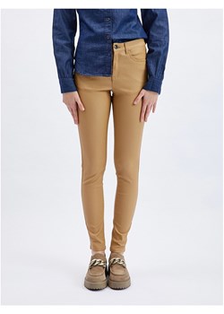 orsay Spodnie w kolorze jasnobrązowym ze sklepu Limango Polska w kategorii Spodnie damskie - zdjęcie 174095269
