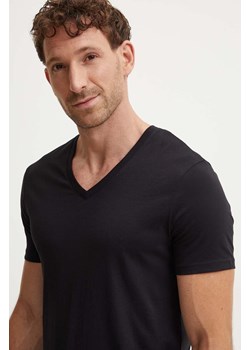 Armani Exchange t-shirt bawełniany męski kolor czarny gładki 8NZT75 ZJA5Z ze sklepu ANSWEAR.com w kategorii T-shirty męskie - zdjęcie 174095989