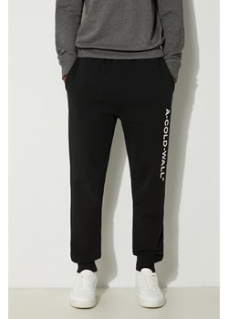 A-COLD-WALL* spodnie dresowe bawełniane Essential Logo Sweatpants kolor czarny z nadrukiem ACWMB148.-BLACK ze sklepu PRM w kategorii Spodnie męskie - zdjęcie 174097786