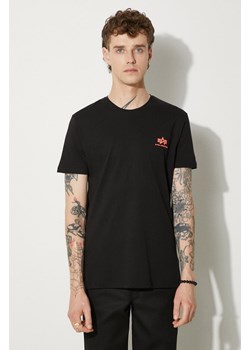 Alpha Industries t-shirt bawełniany kolor czarny z nadrukiem 128507RP.614-CZARNY ze sklepu PRM w kategorii T-shirty męskie - zdjęcie 174097866