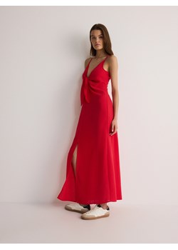 Reserved - Sukienka maxi z ozdobnym wiązaniem - czerwony ze sklepu Reserved w kategorii Sukienki - zdjęcie 174099155