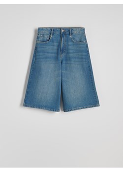 Reserved - Jeansowe szorty bermudy - turkusowy ze sklepu Reserved w kategorii Szorty - zdjęcie 174099317