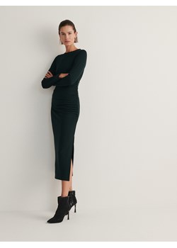 Reserved - Sukienka z wiskozą - morski ze sklepu Reserved w kategorii Sukienki - zdjęcie 174099795