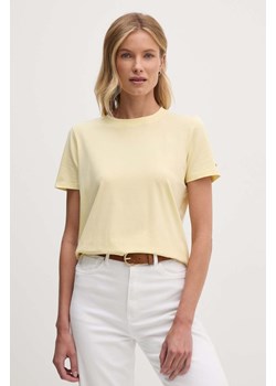 Tommy Hilfiger t-shirt damski kolor żółty ze sklepu ANSWEAR.com w kategorii Bluzki damskie - zdjęcie 174101138
