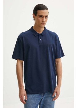 Levi&apos;s polo bawełniane kolor niebieski gładki A6735 ze sklepu ANSWEAR.com w kategorii T-shirty męskie - zdjęcie 174101318