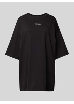 T-shirt o kroju oversized z wyhaftowanym logo ze sklepu Peek&Cloppenburg  w kategorii Bluzki damskie - zdjęcie 174102079