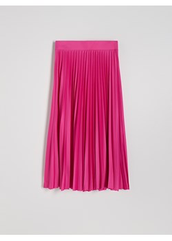 Reserved - Plisowana sukienka - fioletowy ze sklepu Reserved w kategorii Spódnice - zdjęcie 174106446