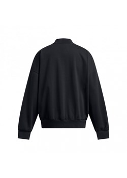 Damska kurtka przejściowa Under Armour UA Icon Flc Varsity Jkt - czarna ze sklepu Sportstylestory.com w kategorii Kurtki damskie - zdjęcie 174106619