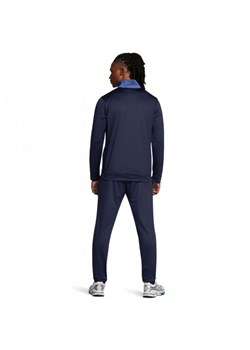 Męski dres komplet treningowy Under Armour UA Emea Tracksuit Novelty - granatowy ze sklepu Sportstylestory.com w kategorii Dresy męskie - zdjęcie 174106625