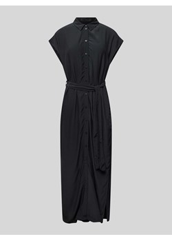 Długa sukienka z wiązanym paskiem ze sklepu Peek&Cloppenburg  w kategorii Sukienki - zdjęcie 174107048