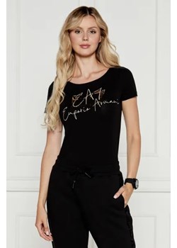 EA7 T-shirt | Regular Fit ze sklepu Gomez Fashion Store w kategorii Bluzki damskie - zdjęcie 174107305