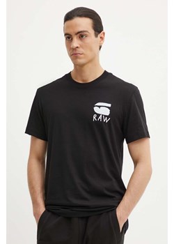 G-Star Raw t-shirt bawełniany męski kolor czarny z nadrukiem D25700-336 ze sklepu ANSWEAR.com w kategorii T-shirty męskie - zdjęcie 174108665