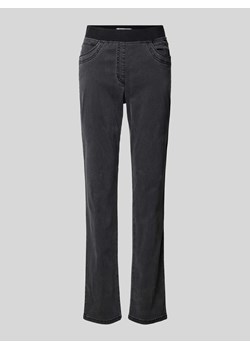 Spodnie o kroju slim fit z elastycznym pasem z logo model ‘PAMINA FUN’ ze sklepu Peek&Cloppenburg  w kategorii Spodnie damskie - zdjęcie 174109265