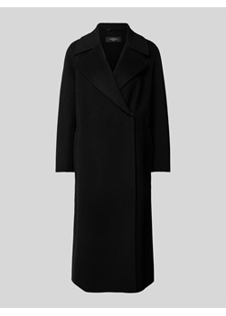 Płaszcz z żywej wełny z paskiem w talii model ‘MANU’ ze sklepu Peek&Cloppenburg  w kategorii Płaszcze damskie - zdjęcie 174113177