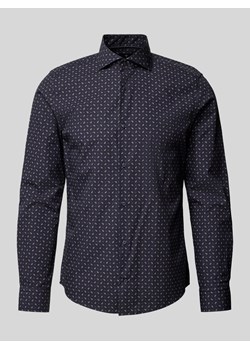 Koszula biznesowa o kroju slim fit z kołnierzykiem typu kent ze sklepu Peek&Cloppenburg  w kategorii Koszule męskie - zdjęcie 174113296