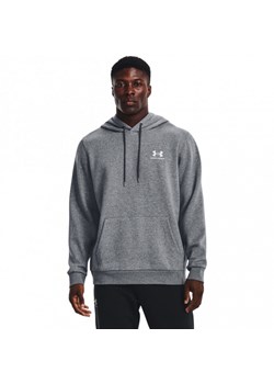 Męska bluza dresowa nierozpinana z kapturem Under Armour UA Icon Fleece Hoodie - szara ze sklepu Sportstylestory.com w kategorii Bluzy męskie - zdjęcie 174115646