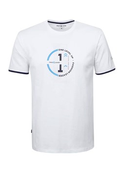Koszulka Męska (T-Shirt) - PAKO JEANS - Biała z Nadrukiem TSPJNS11oneBI ze sklepu JegoSzafa.pl w kategorii T-shirty męskie - zdjęcie 174115856