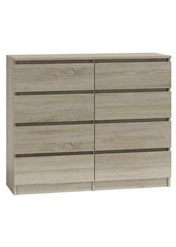 Komoda Lonix 2X 140 cm - dąb sonoma ze sklepu Edinos.pl w kategorii Komody - zdjęcie 174116399