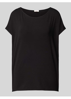 T-shirt z mieszanki wiskozy z okrągłym dekoltem ze sklepu Peek&Cloppenburg  w kategorii Bluzki damskie - zdjęcie 174116736