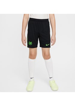 Spodenki piłkarskie dla dużych dzieci Nike Dri-FIT VfL Wolfsburg Stadium 2024/25 (wersja domowa/wyjazdowa) (replika) - Czerń ze sklepu Nike poland w kategorii Spodenki chłopięce - zdjęcie 174117839